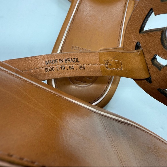 Tory Burch Miller Metal Logo Leather Sandals, 9M - Picture 13 of 14